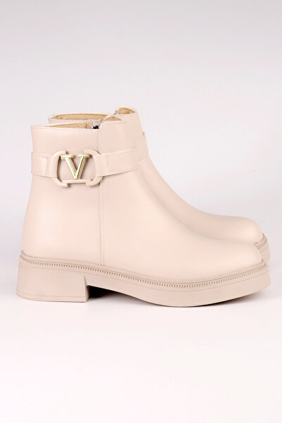 Mamito Ayakkabı Eldor 04 Buckle Detailed Zippered Boots