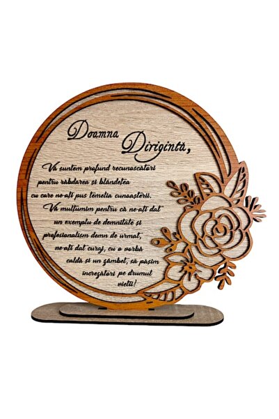 OEM Tablou decorativ cu ramă de trandafir, personalizat cu mesaj standard pen...