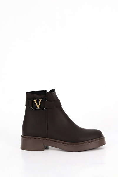 Mamito Ayakkabı Eldor 04 Buckle Detailed Zippered Boots