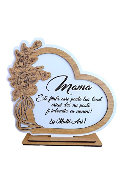 OEM Personalized Heart Frame Decoration for Mom, 22 cm, Model 1, White