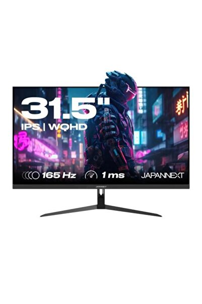 Japannext 31.5" QHD 165Hz IPS Monitor with HDR, AMD FreeSync & Flicker-Free Technology