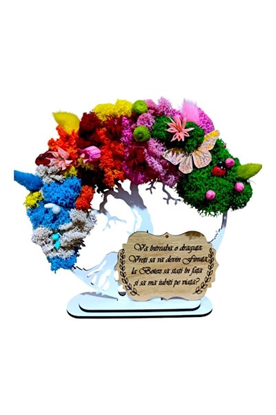 OEM Tablou personalizat Copacul Vieții pentru nași de botez, mușchi stabiliza...