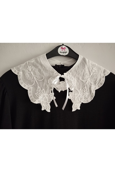 PL White Collar with Elegant Details