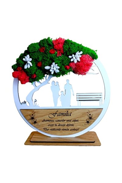 OEM Tablou personalizat „Copacul Vieții” cu mesaj standard, mușchi stabilizat...