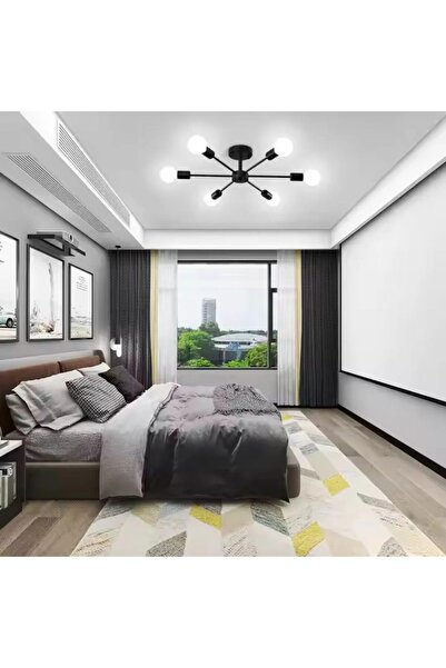 OEM Lustra Mikkos 6XE27 Negru