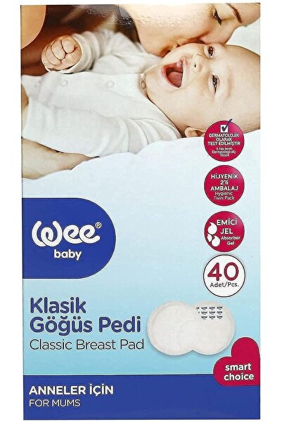 Wee Baby Classic Breast Pads 40, Transparent