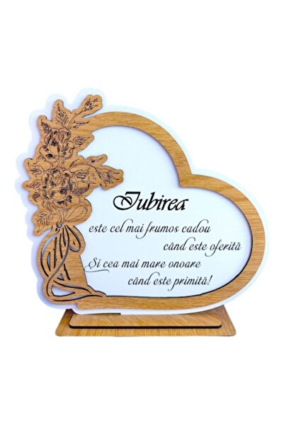 OEM Decor de perete personalizat în formă de inimă cu mesajul „Dragostea este...