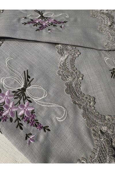 Vinezza Home Collection Machine Etamine Processing Bedroom 3 Piece Coffee Table Cloth, Dowry, Table Cloth