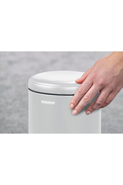FACKELMANN MILANO 3L waste bin with pedal and internal bucket, for bathroom or small spaces