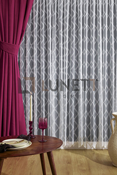 LUNETT HOME Cherry Color Island Velvet Medium Pleated (1X2.5) Pleated Background Curtain Single Wing V9204