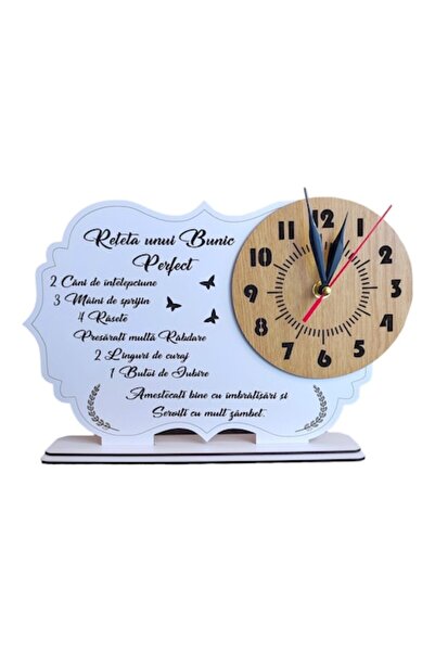 OEM Pânză ceas personalizată cu mesaj standard pentru bunic, 30x20 cm, cadran...