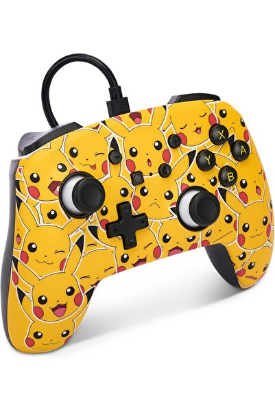 Powera Wired Enhanced Controller for Nintendo Switch - Pikachu Mods (USB, Multi-Color)
