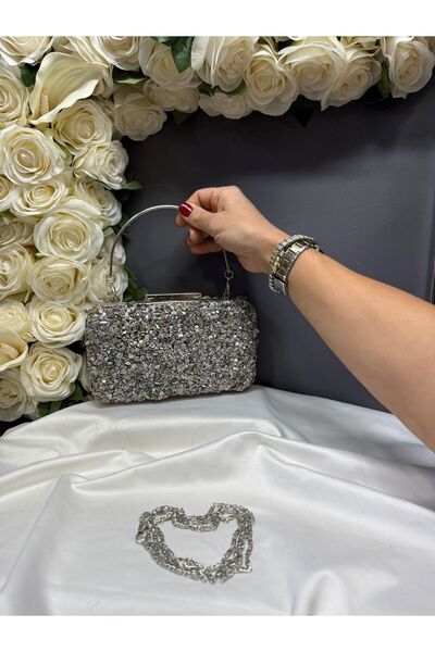 MİOSSA حقيبة سهرة نسائية أنيقة مرصعة بالأحجار