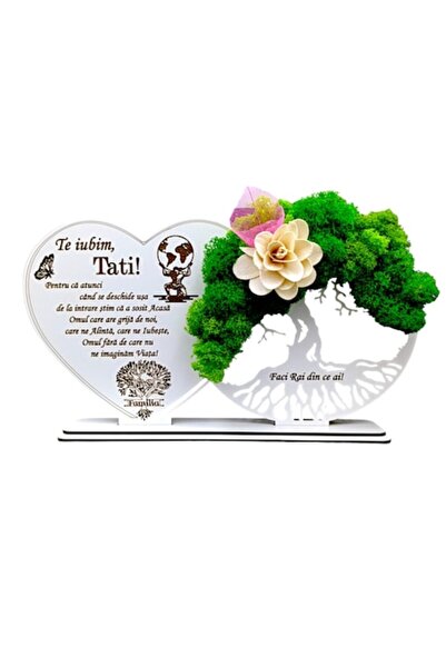 OEM Decorațiune Copacul Vieții cu Suport și Inimă, Cadou Personalizat pentru ...