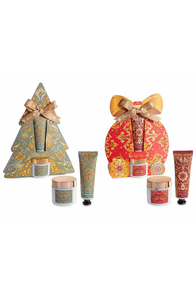 Decorer Set de 2 creme de mâini, 2 creme de picioare, cutie cadou de Crăciun ...