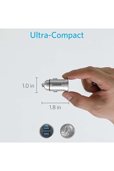 Anker PowerDrive 2 Alloy Dual USB Car Charger