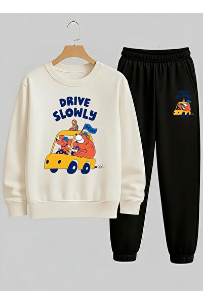 LORVEX Swea tricou pentru copii - Set de trening unisex cu gât rotund DRIVE S...