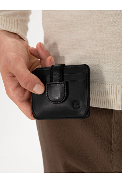 Cacharel Siyah %100 Deri Cüzdan 50316876-VR046