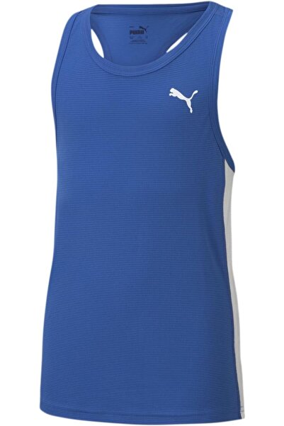 Puma Cross The Line Singlet, blue, kids, unisex, XS