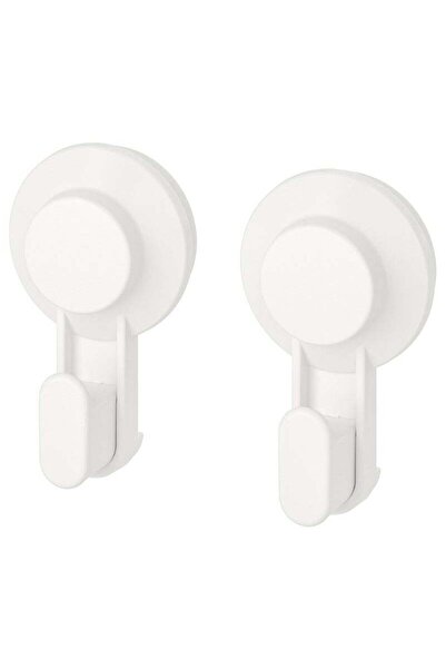 IKEA Hook with Suction Cup, Pack of 2 – White | Removable Wall Hook