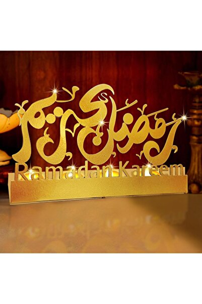 Yoawllty حامل شموع رمضان - نمط حروف لتزيين طاولة رمضان القابلة للطي