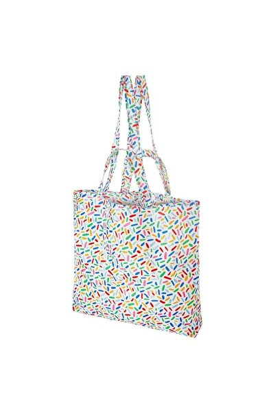 Generic Carrier Bag, Multicolour Patterned, 36x45 cm, Lightweight & Reusable