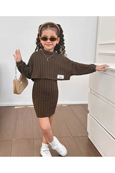 ÇEÇEN HOME Mekana tkanina, set od 2 komada bodycon haljine sa bolerom, džempe...