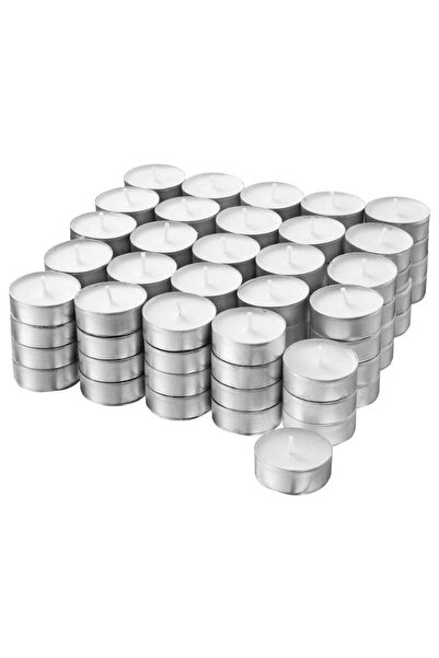 baitique Unscented Tealight Candles, White, 4-Hour Burn Time, 100-Pack