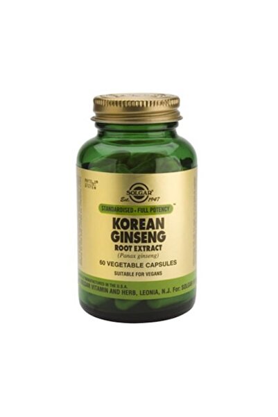 Solgar Хранителна добавка с екстракт от корен на корейски женшен, 60 капсули