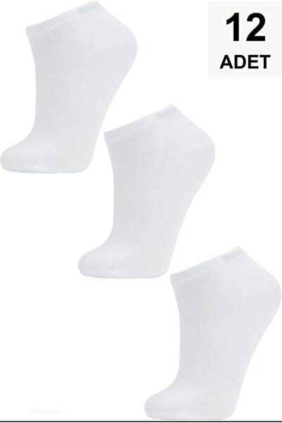 StainlessStore 12-Pack Mega Pack Premium White Cotton Ankle Socks