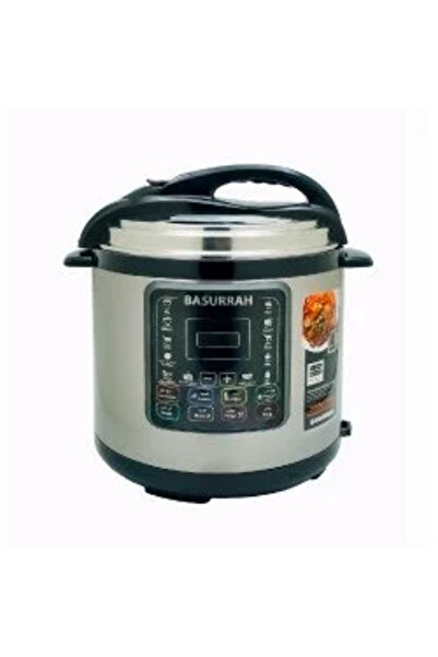 BASURRAH Electric pressure cooker with stainless steel lid, 6 liters, 1000 watts