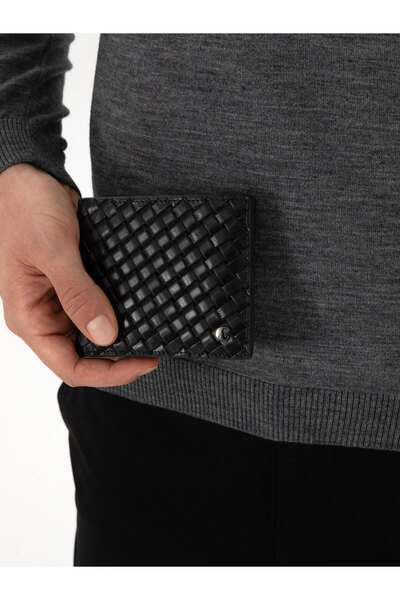Cacharel Siyah %100 Deri Cüzdan 50316615-VR046