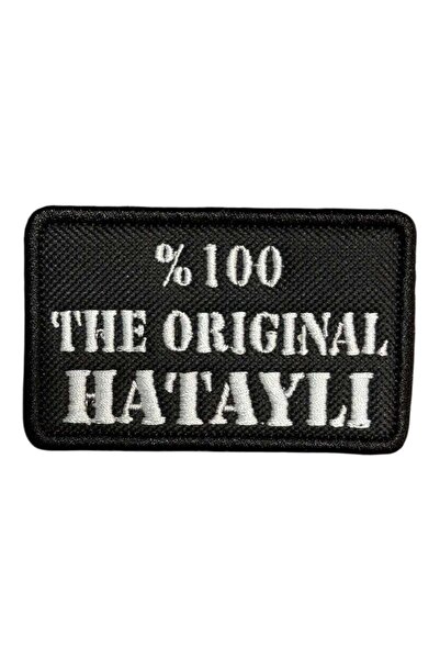 Ex Patch The Original Hataylı Written Embroidery Patch Peç - 8X5 cm