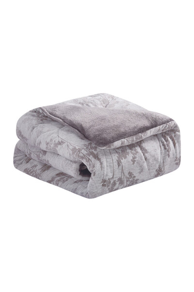 HOURS Horse double-sided fur and velvet winter bedspread suitable for a 200x200cm double bed, 8-piece set (Casey-05)