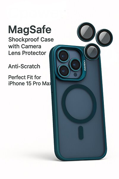 iPhone 15 pro max Kılıfı, Kaliteli Kamera Lens Koruyucu Dahil,magsafe,Darbe Dayanaklı,3 Renk