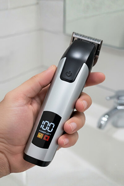 Muchmy Hair Clipper Beard Shaving Machine Digital Display Rechargeable Electr...