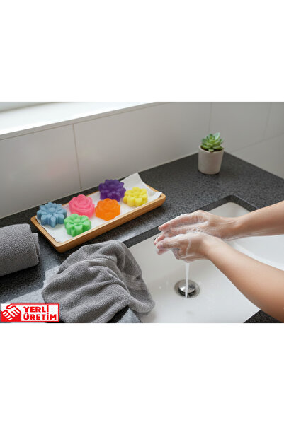 SEYORASOAP صابون غسيل اليدين الطبيعي برائحة اللافندر بنمط الزهور - صناعة يدوي...