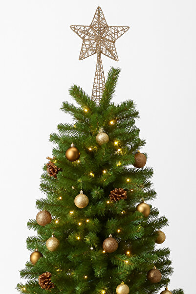 DODOMAR Ornament de copac de Crăciun cu arc lung, sclipitor, de 24 cm – Ornam...