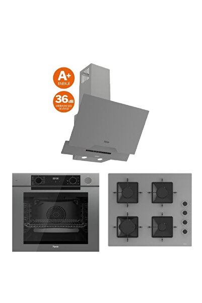 Ferre FryArt Serisi (QEP64CPR SS208 D065) Ankastre Set