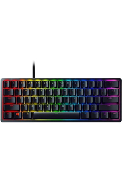 RAZER Huntsman Mini 60% Gaming Keyboard — Red Linear Optical Switches, RGB, PBT, USB-C