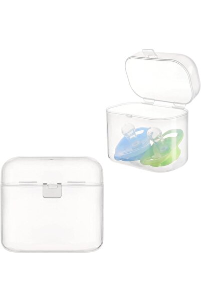 Generic Transparent Pacifier Case, Universal Pacifier Holder, 4-Pack, Dustproof Storage Box for Travel & Hom