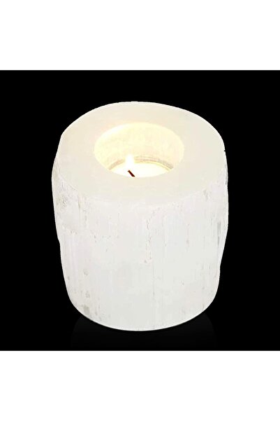 HIMALAYAN GLOW Selenite Crystal Candle Holder