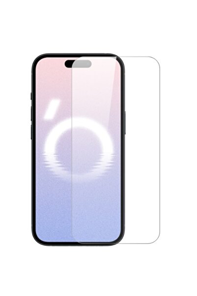 Powerfox واقي شاشة من الزجاج الحقيقي لهاتف آيفون 15/16 متوافق مع حواف منحنية ...
