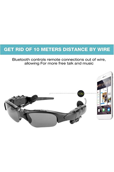 NALACAL Wireless Bluetooth Polarized Sunglasses - Stereo Sports Sunglasses for Music & Calls, Noise