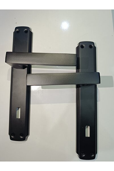 Dündar Metal PANEL - Aynalı siyah kapı kolu 2 Adet Sağ\Sol