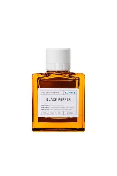 korres Black Pepper Eau de Toilette for Men, 50 ml