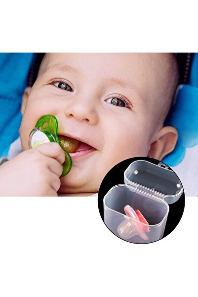 Generic Transparent Pacifier Case, Universal Pacifier Holder, 4-Pack, Dustproof Storage Box for Travel & Hom