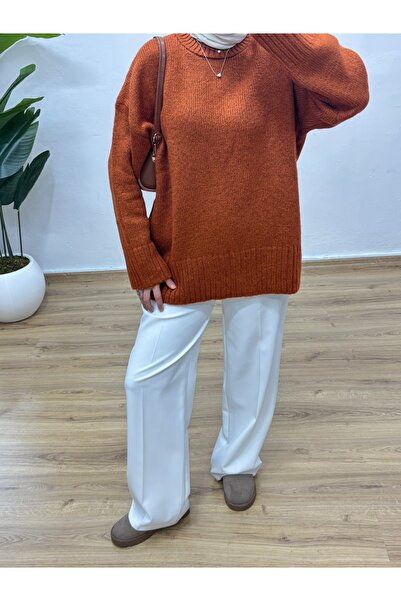 MOONSC Crew Neck Oversized Knitwear
