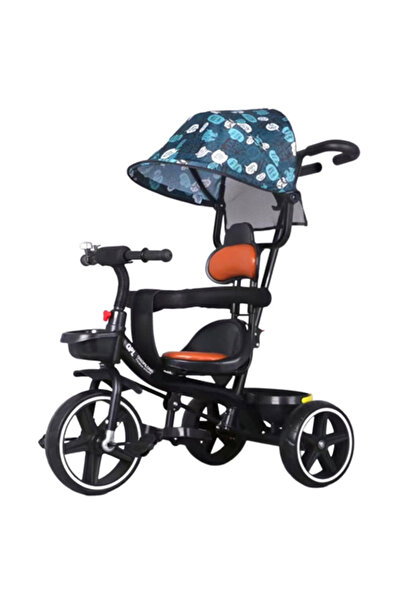 NBW Children's tricycle 2 - 5 years, NBW, Canopy, Parental handle, Protection