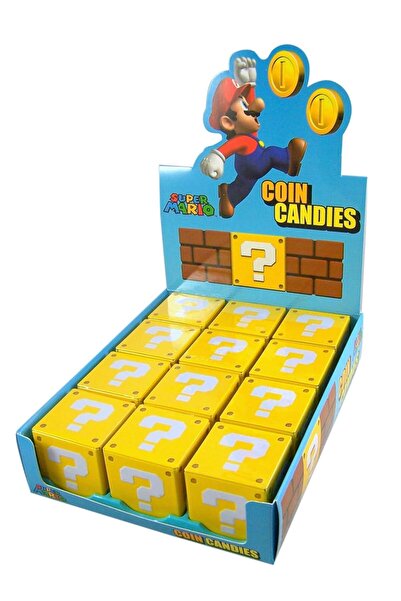 Boston America صندوق عرض حلوى العملات المعدنية من نينتندو سوبر ماريو بروس، ١٢...
